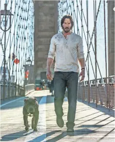  ??  ?? A retired hitman played by Keanu Reeves is forced, again, to return to his special set of skills when assassins come after him in “John Wick: Chapter 2.”