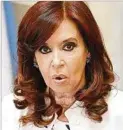  ??  ?? MENSAJE. Cristina Kirchner atacó.