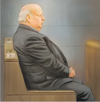  ?? GREG BANNING/THE CANADIAN PRESS ?? Several witnesses have testified by phone during suspended Sen. Mike Duffy’s trial, answering questions about bills Duffy expensed, sometimes to the delight of those the courtroom.