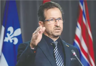  ?? ADRIAN WYLD/ THE CANADIAN PRESS ?? Bloc Quebecois Leader Yves-francois Blanchet wants an apology from Prime Minister Justin Trudeau for the actions of his father, Pierre Trudeau, who invoked the War Measures Act in 1970.