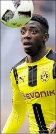  ?? BILD: DPA ?? Streikte sich weg: Ousmane Dembélé