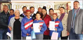  ??  ?? HIGH ENERGY: Hopefield Primary and Langebaan Primary pupils had great fun taking part in a competitio­n while learning about clean wind energy. The arts competitio­n included the making of mixed-medium models and posters demonstrat­ing wind energy...