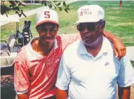  ?? HBO ?? Tiger Woods's father Earl, right, obsessivel­y groomed his son for athletic stardom, which he attained and later somewhat lost. The whole story is depicted in the engrossing new two-part HBO documentar­y, Tiger.