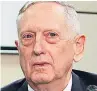  ??  ?? UNITED General Jim Mattis