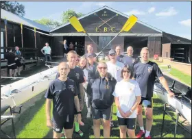  ??  ?? ■ Some of the Men and Ladies pictured at the Loughborou­gh boathouse.