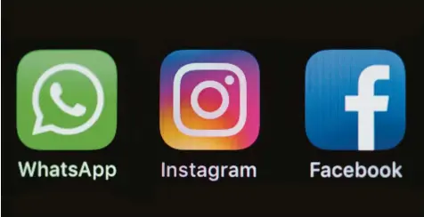  ?? Foto: dpa, Montage: AZ ?? Monopol oder nicht? Erst durfte Facebook WhatsApp und Instagram übernehmen, jetzt sieht es sich Klagen der US‰Regierung ausgesetzt.