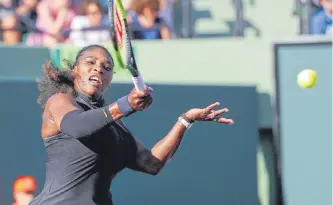  ?? EFE ?? Serena Williams quiere su octavo título en el Australian Open, torneo que se juega en Melbourne.