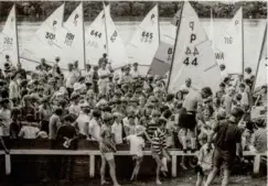  ??  ?? BELOW A large P Class day on Lake Pupuke in the 1970s.