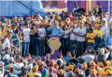  ?? RICARDO HERNÁNDEZ ?? Leonel Fernández durante el discurso de cierre del evento.