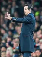  ??  ?? Unai Emery fait taire les sceptiques.