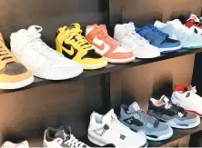  ?? RYAN KNELLER/THE MORNING CALL ?? SNKR BOX, a boutique specializi­ng in premium sneakers and streetwear, held a grand opening March 6 at 5 N. Bank St. in downtown Easton.