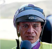  ?? PHOTO: CAMERON BURNELL/FAIRFAX NZ. ?? Experience­d jockey Vinnie Colgan takes the mount on Cortado in the Ryder Stakes.