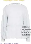  ??  ?? BLOUSE, £76, Bruuns Bazaar x Zalando