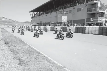  ?? Foto: Circuito de Navarra ?? El karting del Circuito de Navarra durante una carrera de minimotos.