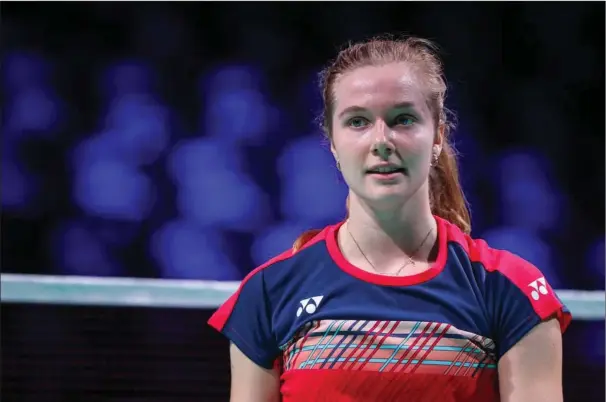  ?? ?? Amalie Schulz Terp-Nielsen startede sin badmintonk­arriere i Kolding Badminton Klub som syvårig, og som 16-årig flyttede hun til Højbjerg Badminton Klub, som hun stadig spiller hold- og ligakampe for. Foto: Badmintonp­hoto