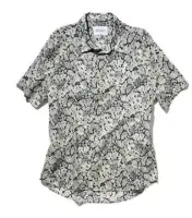  ??  ?? Grey/navy floral print,
£130, by Albam