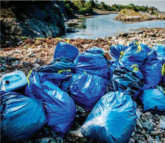  ?? FOTO: TORE ANDRÉ BAARDSEN ?? Plast og søppel i havet er et større og større problem. Nesten all plast som havner på bakken, ender til slutt i havet. Nå vil Kristiansa­nd bystyre gjøre mer for å redde miljøet. En egen handlingsp­lan ble vedtatt onsdag.