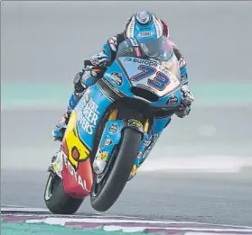  ?? FOTO: EFE ?? Àlex Márquez, tercero tras salvar el tramo final de carrera sin freno trasero