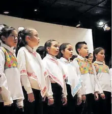  ?? CORTESÍA: SECRETARÍA DE CULTURA ?? Actuarán los niños cantores de Hidalgo