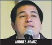  ??  ?? ANDRÉS ARAUZ