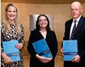  ?? ?? REPORT LAUNCH Donal O’donnell, Helen Mcentee and Angela Denning