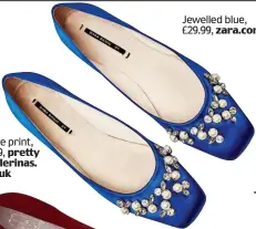  ??  ?? Jewelled blue, £29.99, zara.com