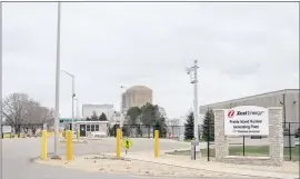  ?? PHOTOS BY LAYLAH AMATULLAH BARRAYN — THE NEW YORK TIMES ?? The entrance of Prairie Island Nuclear Generating Plant in Goodhue County, Minn., in April. Xcel Energy runs the plant near the reservatio­n and has stored 47 canisters of nuclear waste close to the homes of tribe members.