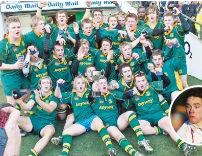  ??  ?? Daily Mail success: St Peter’s celebrate. Inset, Ryan Lamb