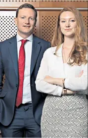  ??  ?? In or out: Labour MEP Seb Dance and his assistant Emily Stewart