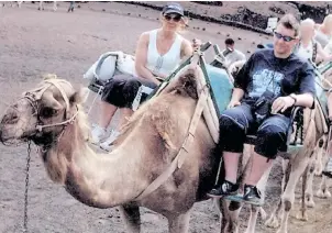  ??  ?? Dodds, in Egypt with his wife in 2009, used claims to help fund family holidays