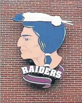  ?? SUBMITTED PHOTO ?? The now retired Red Raider logo is displayed at Radnor High School.
