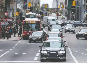  ?? ERROL McGIHON ?? A fee for vehicles entering the inner city would be a great revenue generator and would push people toward public transit, says Gerry Bedard.