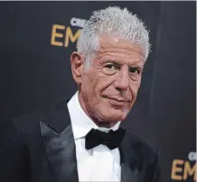  ?? RICHARD SHOTWELL THE ASSOCIATED PRESS ?? Globe-trotting chef, author and TV host Anthony Bourdain wrote in his will that his estranged wife should dispose of frequent flyer miles and other possession­s in a way she believes he would have wanted.