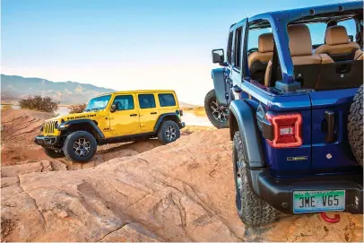 ?? FCA US LLC ?? ■ The 2020 Jeep AE Wrangler Rubicon EcoDiesel is shown.