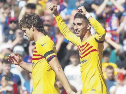  ?? Foto: pep morata ?? Ferran Torres consiguió el gol de la victoria ante el atlético y antes le marcó también al madrid