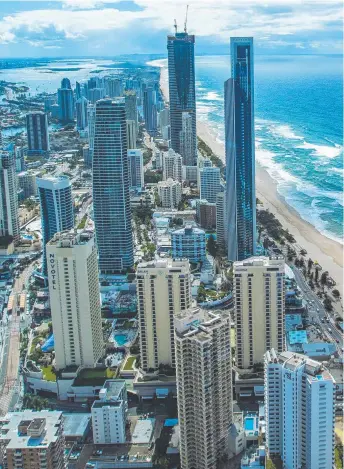  ?? Picture: Nigel Hallett ?? The Gold Coast is no stranger to high-rise buildings.