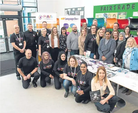  ??  ?? A FUTURE Prospects event has been held at Perth’s North Inch Community Campus.
The day showcased a range of employment opportunit­ies open to foreign nationals who have made the Perth area their home.
Perth and Kinross Associatio­n of Voluntary Service...