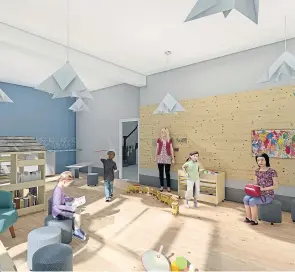  ??  ?? An image of how the new nursery will look.