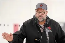  ?? DAVE JOHNSON WELLAND TRIBUNE ?? Darren Cunliffe, an assistant manager with Sledge Team Ontario, suggests Vale Centre in Port Colborne is “second to none” when it comes to hosting para hockey.