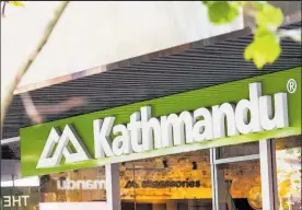  ??  ?? Shares in outdoor clothing and equipment company Kathmandu gained 1.2 per cent to $2.57 yesterday.