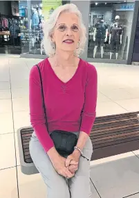  ?? HEATHER SCOFFIELD TORONTO STAR ?? Tru Evans, 63, sitting in Ottawa’s Rideau Centre, plans to go back to school this month.