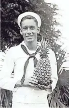  ?? CHILLICOTH­E GAZETTE ?? Chillicoth­e native Joseph Hoffman was killed in Pearl Harbor. His body was identified almost 80 years later.