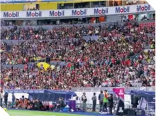  ?? ?? Las tribunas del estadio del Atlas estuvieron a reventar con la llegada del conjunto de Coapa.