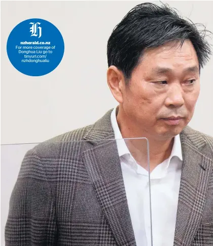  ?? Picture / Richard Robinson ?? Donghua Liu’s involvemen­t in the Chongqing case was simply that of a witness, his lawyer said.