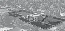  ?? CITY OF WHITEHALL ?? A rendering of the proposed renovation and expansion of the Whitehall police station planned with approval a police division levy on Tuesday’s ballot.