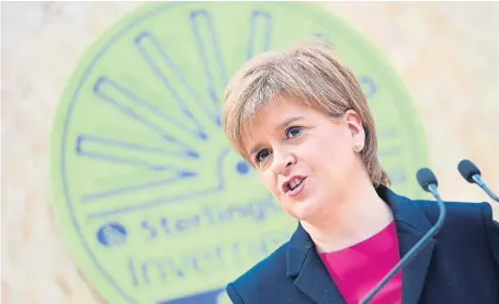  ?? Picture: Sandy McCook. ?? The first minister’s masterplan is expected to back a Scottish pound.