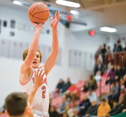  ?? APRIL GAMIZ/THE MORNING CALL ?? Parkland junior Nick Coval scored 43 points in the Trojans’ 64-51 win over Bethlehem Catholic Friday night in an EPC quarterfin­al.