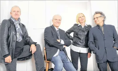  ?? SUBMITTED PHOTO ?? Murray McLauchlan, Ian Thomas, Cindy Church and Marc Jordan of Lunch at Allen’s kick off their Atlantic Canadian tour with a performanc­e at the Highland Arts Theatre in Sydney on Thursday at 7:30 p.m.