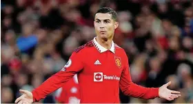  ?? Picture: David Davies/PA ?? Cristiano Ronaldo has had a frustratin­g season