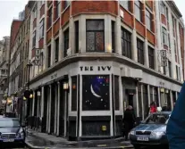  ?? ?? Upmarket: West End restaurant The Ivy